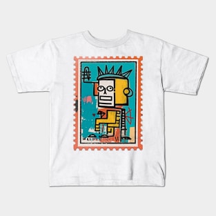 Basquiat Inspired Post Stamp Kids T-Shirt